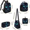 1/2/3/4/5PCS Robot Graphic Backpack Set | Ideal for School & Daily Travel