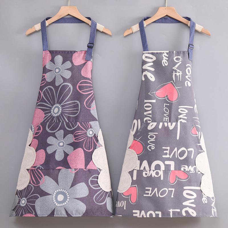 Fashionable Summer Canvas Apron: Breathable, Anti-Fouling, and Durable for Home and Kitchen
