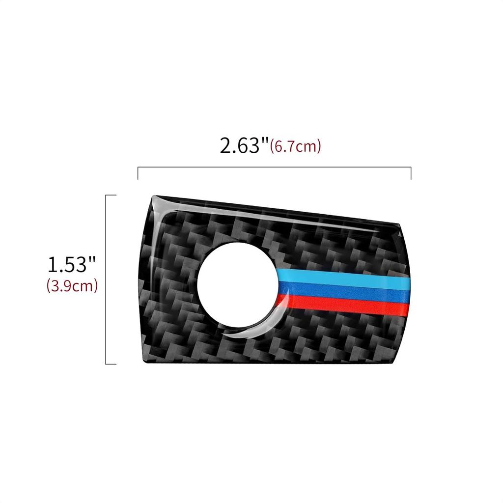 Car Glove Box Decal Storage Box Sticker Carbon Fiber Trim Compatible with BMW F30 F31 F34 3GT F32 F33 F36 3 4 Series Accessories