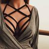 Top bustier con reggiseno a fascia elastica con fasciatura per reggiseno a gabbia elastica da donna sexy