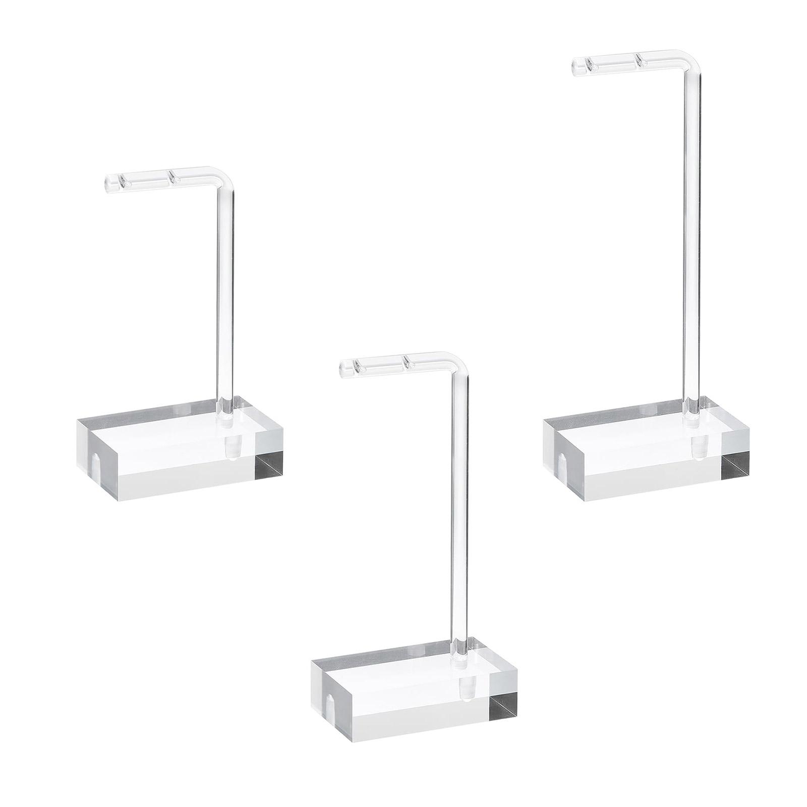 

Набор из 3 шт. портативных прозрачных акриловых подставок для серег 3 размеров, держатель для ювелирных изделий для розничной торговли, фотосъемки и домашнего хранения