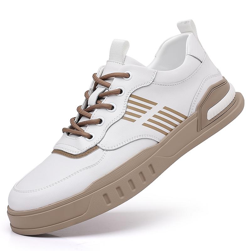 

Весенние новые белые кроссовки для активного отдыха на открытом воздухе повседневная обувь мужская обувь кожаная обувь дизайнерская мода высококачественная обувь для скейтбординга на плоской подошве 44 белый