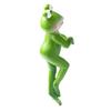 Planter Pot Frog Statue Cartoon Frog Figurine Resin Animal Sculpture Outdoor Garden Flower Pot Hugger Ornament Decoration