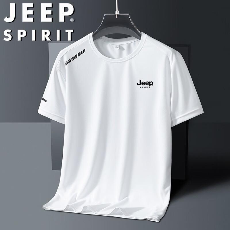 JEEP SPIRIT Men s Summer Athletic Short Sleeve T-Shirt L