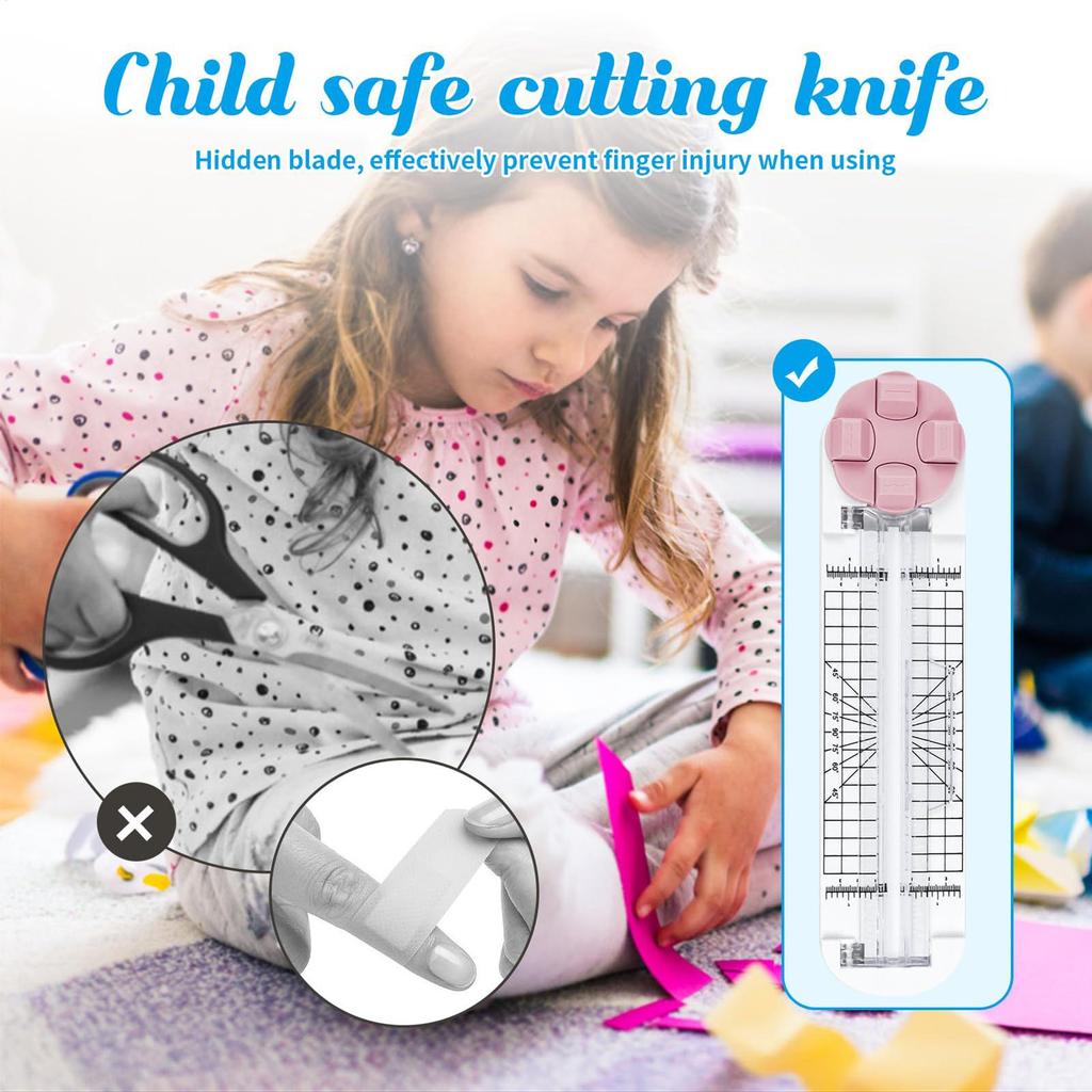 Multifunction 4 In 1 Paper Cutter ID Photo Hand Account Art Office Paper Crafts Home Cutter Plastic Paper for Sewing Fabric