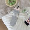 Sock - Summer Lightweight Multi-color Embroidered Flannel Mid-Calf Socks Trendy Stackable Socks Without Bones