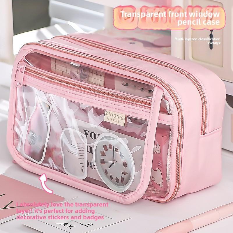 Style Small Capacity Pencil Case With Durable Fabric For Students Girls