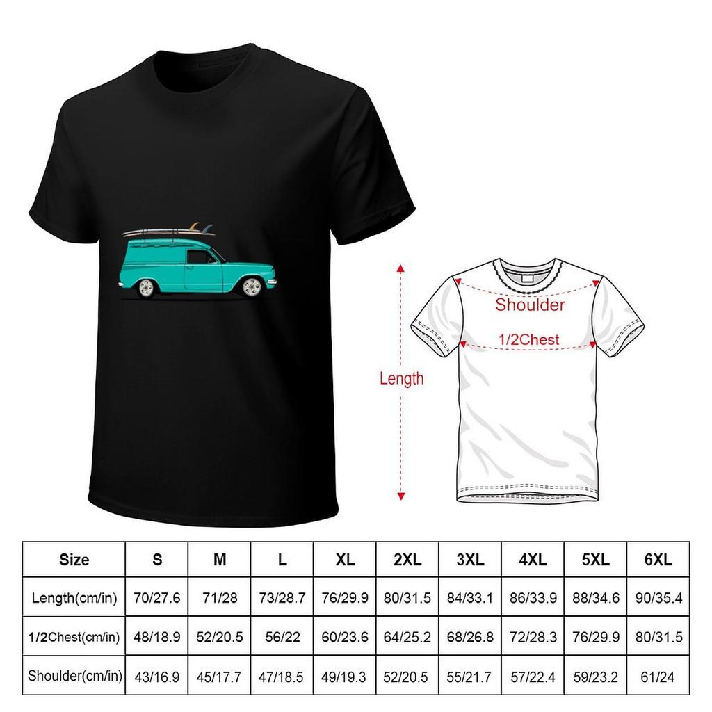 EH Panel Van surf teal TShirt gifts for boyfriend tshirts personalised vintage clothes Anime tshirt Mens cotton tshirt