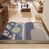New Chinese Style PVC Leather Doormat Waterproof Stain Resistant Non Slip Entrance Floor Mat Customizable