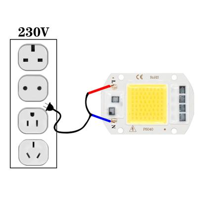 LED Chip COB 50w LED-Lampe High Power LED 220v 10W 20W 30W 5W Glühbirnen Lampe 220V LED-Matrix Für Außenstrahler Scheinwerfer