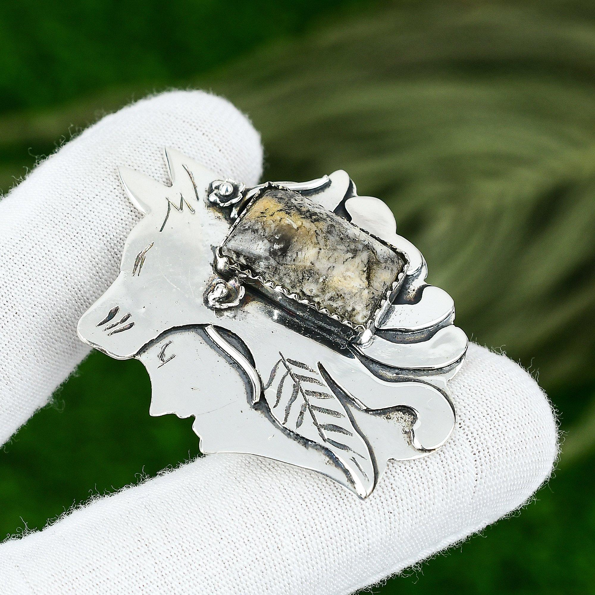 

Натуральный агат с перьями, драгоценный камень, кулон, ювелирное изделие из стерлингового серебра 925 пробы для женщин