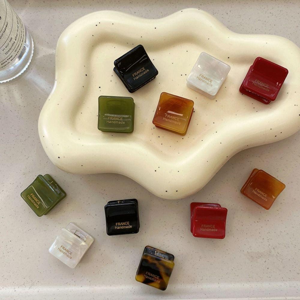 Hair Grab Clip Acetate Hair Clips Acetic Acid Mini Hair Claw Fashion   Girls