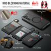 MAGKING K3 Series For Samsung Galaxy S25 FE Case Compatible with MagSafe Wallet PC+TPU+PU Phone Cover