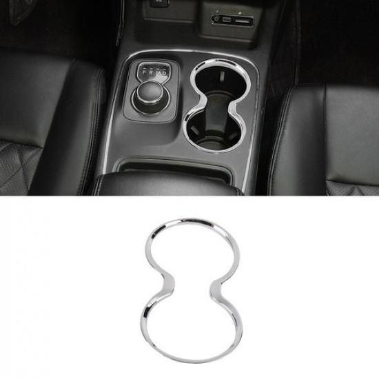 Chrome Front Center Console Shifter Cup Holder Cover for Durango &Grand cherokee
