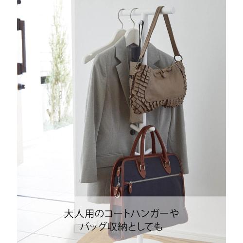 Yamazaki Smart School Backpack Stand, White, Approx. W28 X D28 X H100cm, Smart Storage for School Backpacks and School Supplies, 3494