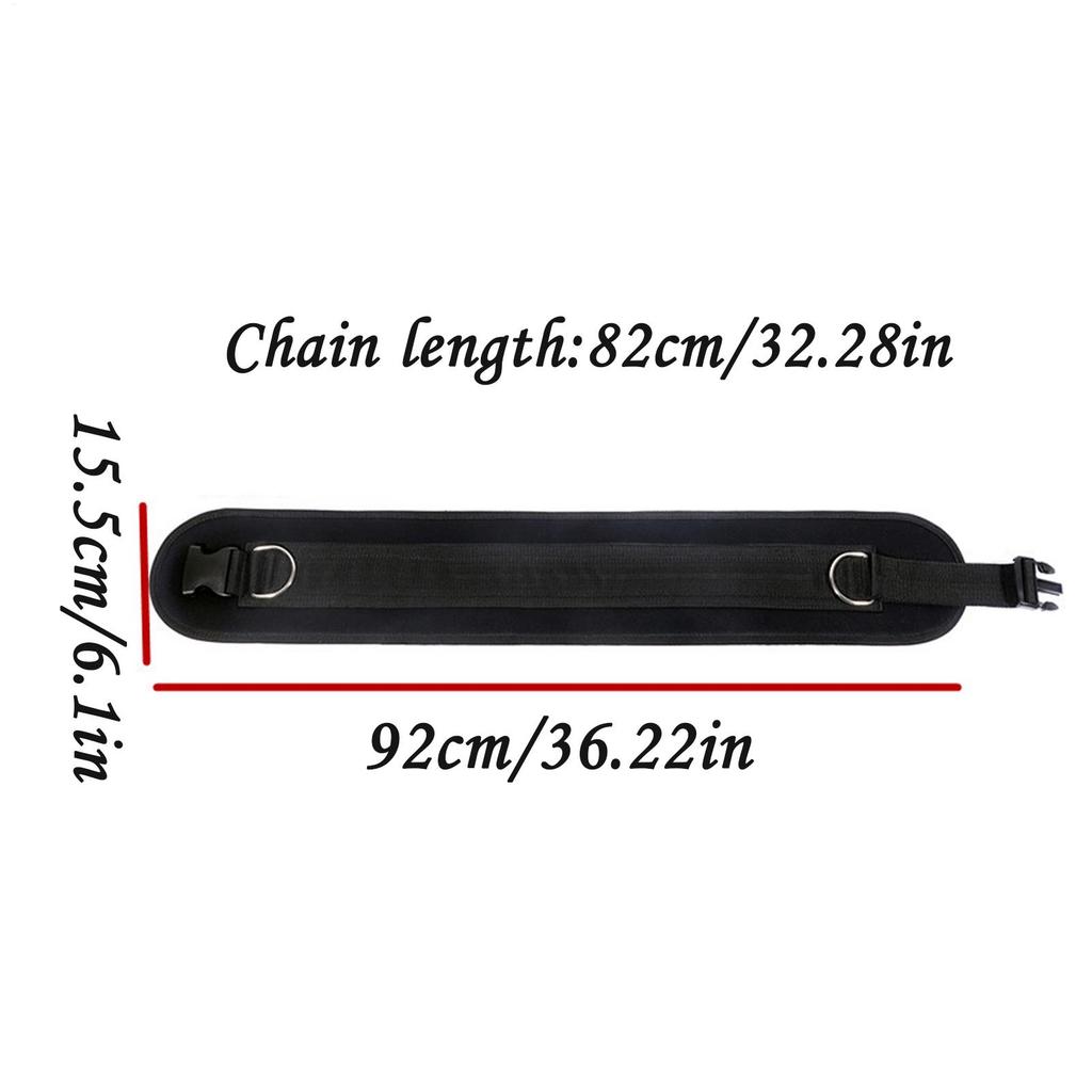 Weightlifting Belt Fitness Sports Equipment Metal Chain Waist Weighted Dipping Pull Belt for Exercises