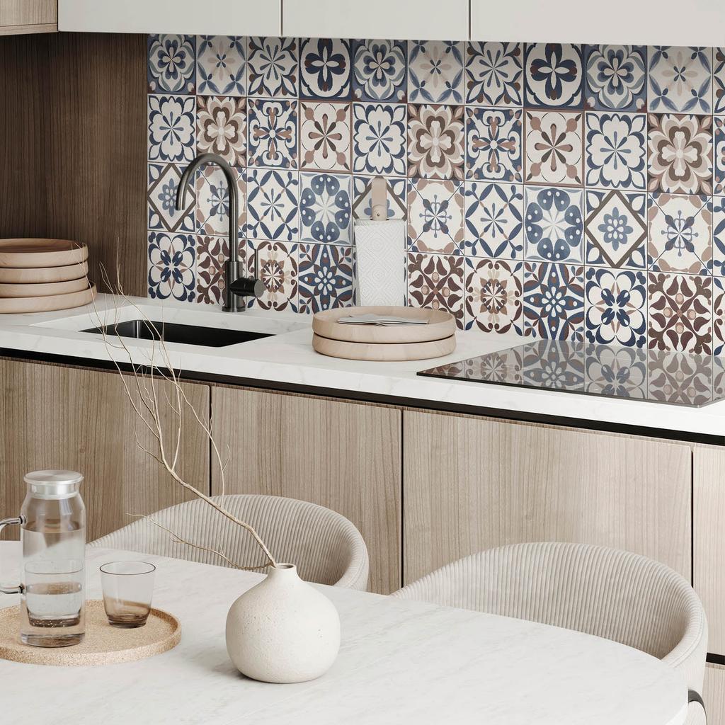 Self-Adhesive Vinyl Panel Perfect for Modern Interiors 120x60 cm Decorative Tile Patterns