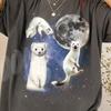 Retro Weasel Moon Shirt, Vintage Celestial Weasel Tee, Aesthetic 90s Animal Art, Wild Weasel Moonlit Graphic, Cottagecore Nature Lover Gift