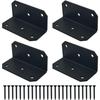 90 Degree L Angle Brackets for Enhanced Stability in Furniture Strong Metal Corner Supports with Porous Design