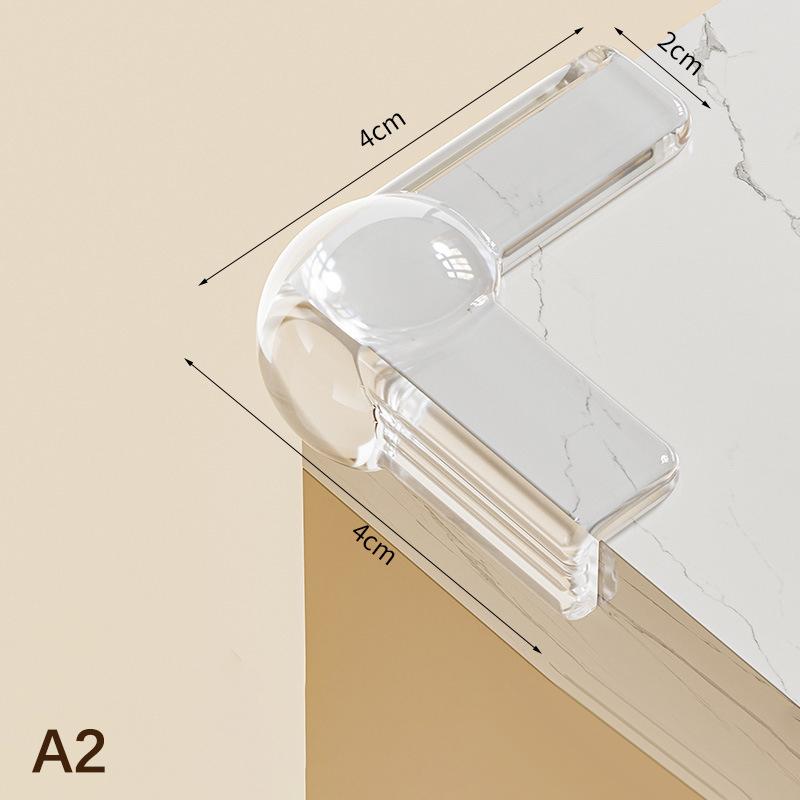 4 buc. Protecții de colț moi și durabile din cauciuc, sigure pentru colțurile mesei, protecție de margine pentru siguranța copiilor