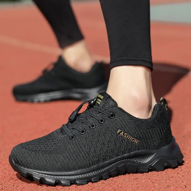 

Новые повседневные кроссовки с эластичной пряжкой, уличная обувь, модная спортивная обувь для прогулок, летающая тканая мужская обувь, размеры 39-44 44 золотой