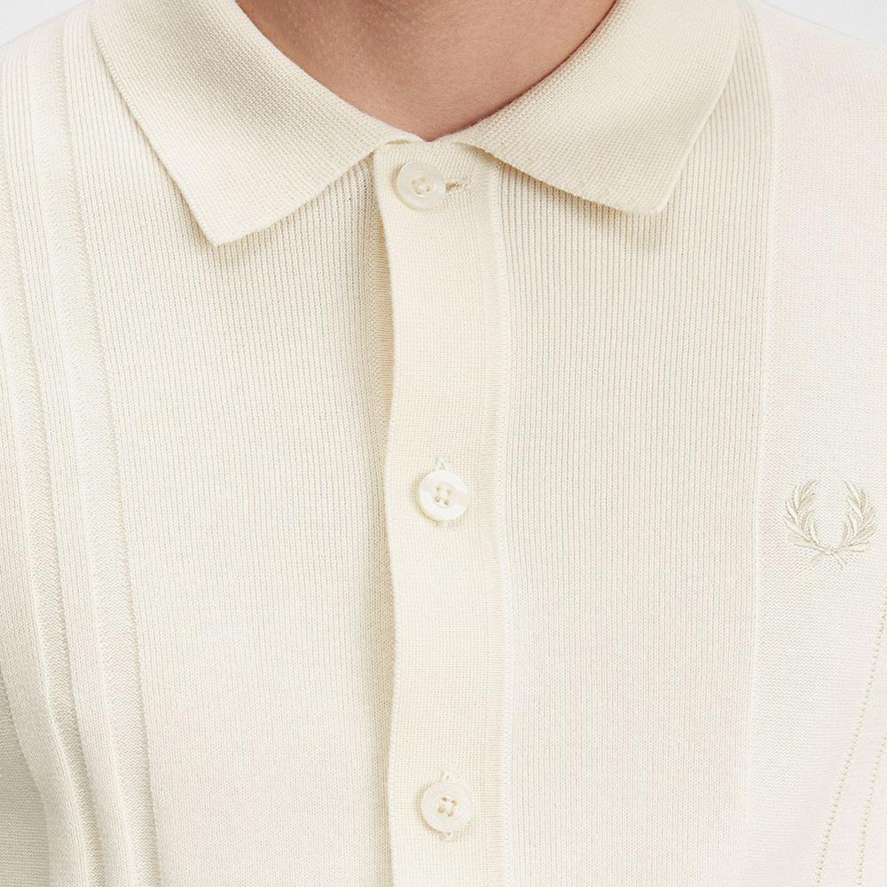 Fred Perry [Sharp] Button-Through Knit Shirt (560) Afpm2415524-560
