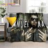 Hip Hopo dainininkas Free Anuel AA reperis pledas, minkštas plonas pledas namams, miegamajam, lovai, sofai, iškylai, kelionėms, biurui, vaikams