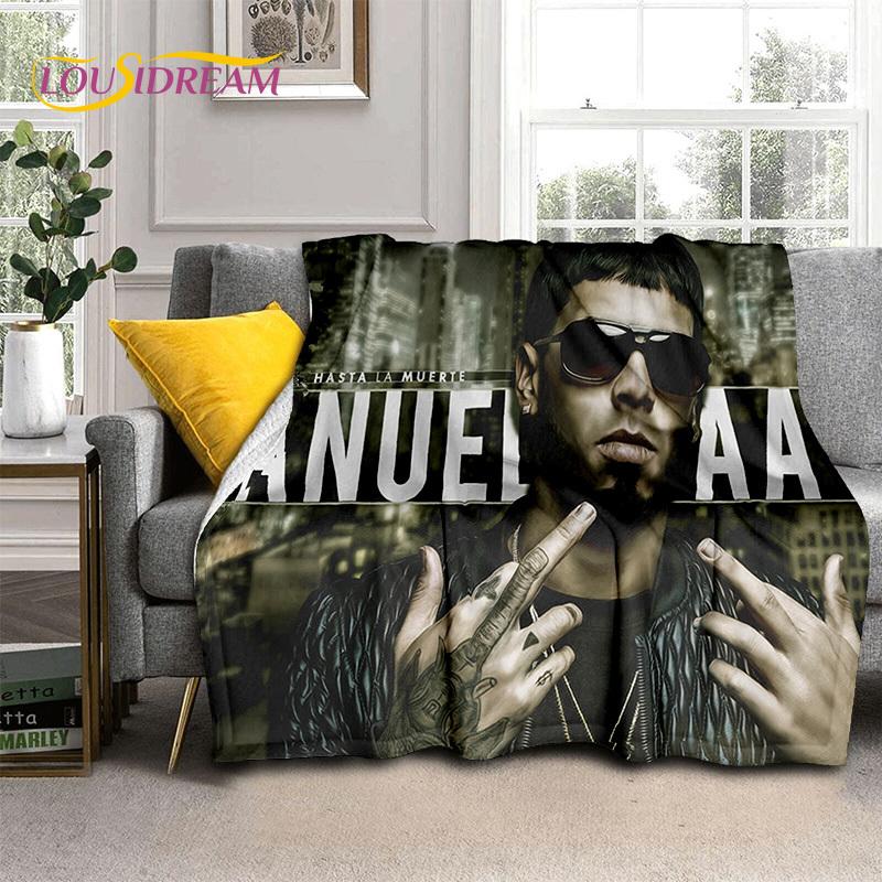 Hip Hopo dainininkas Free Anuel AA reperis pledas, minkštas plonas pledas namams, miegamajam, lovai, sofai, iškylai, kelionėms, biurui, vaikams