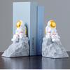 Minimally Creative Astronaut Bookends Character Book Holder Clip Foyer Bookshelf Office Desktop Decoration