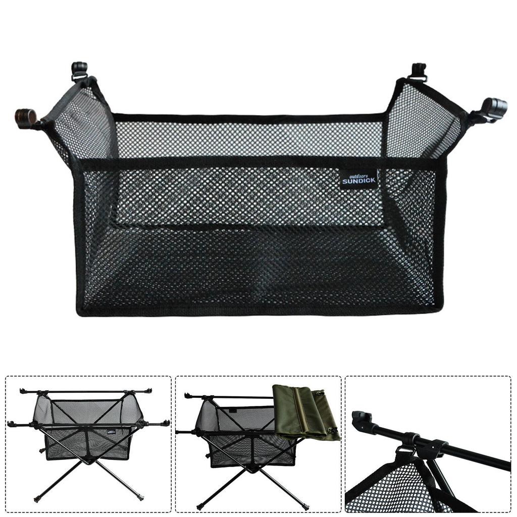 Mesa Dobrável de Camping Bolsa de Rede para Armazenamento Cesta de Malha Organizador Bolsa de Mesa Dobrável para Camping Bolsa de Rede para Mesa Dobrável para Camping