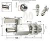 Valvola a Sfera Mini in Acciaio Inossidabile 304 con Raccordo a Innesto per Tubo Grado Sanitario 7mm 8mm 10mm 12mm Giunto per Tubo Gas Acqua Olio Microvalvola Acquario