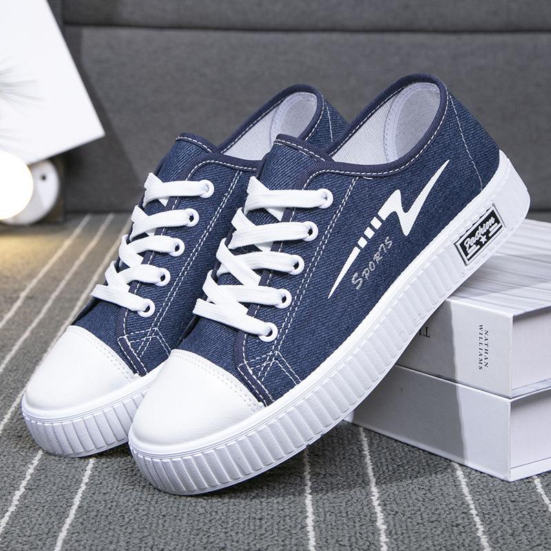 New Low-top Canvas Shoes Women's Soft-soled Non-slip Fashion Casual Board Shoes Breathable Super Soft Flat-soled Student Cloth Shoes