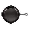 STAUB 26cm Enamel Frying Pan with Cast Iron Handle, Round, Graphite Gray, Induction Compatible, 1222618/40510-616-0