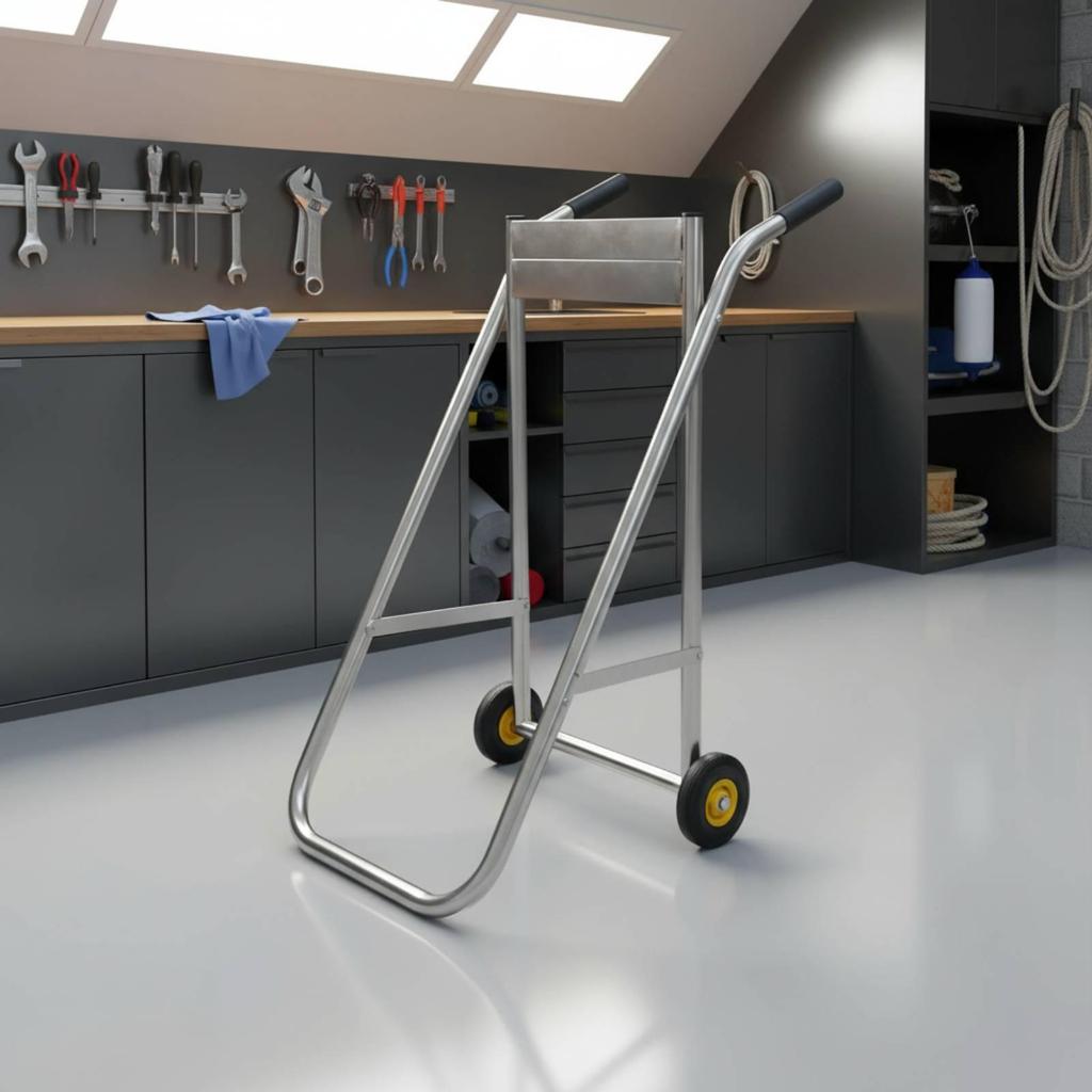 Outboard Engine Trolley Stand Portable Transport Equipment High Capacity