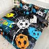 Anime Cartoon Sport Fußball Bettbezug Set 1 Bettbezug + 2 Kissenbezüge Hochauflösender Druck Für Zuhause Und Wohnheim