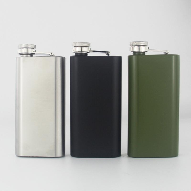 5oz Portable Hip Flask Flagon Whiskey Vodka Wine Pot Stainless Steel Alcohol Drinking Pocket Bottle Outdoor Wine Alcohol Bottle