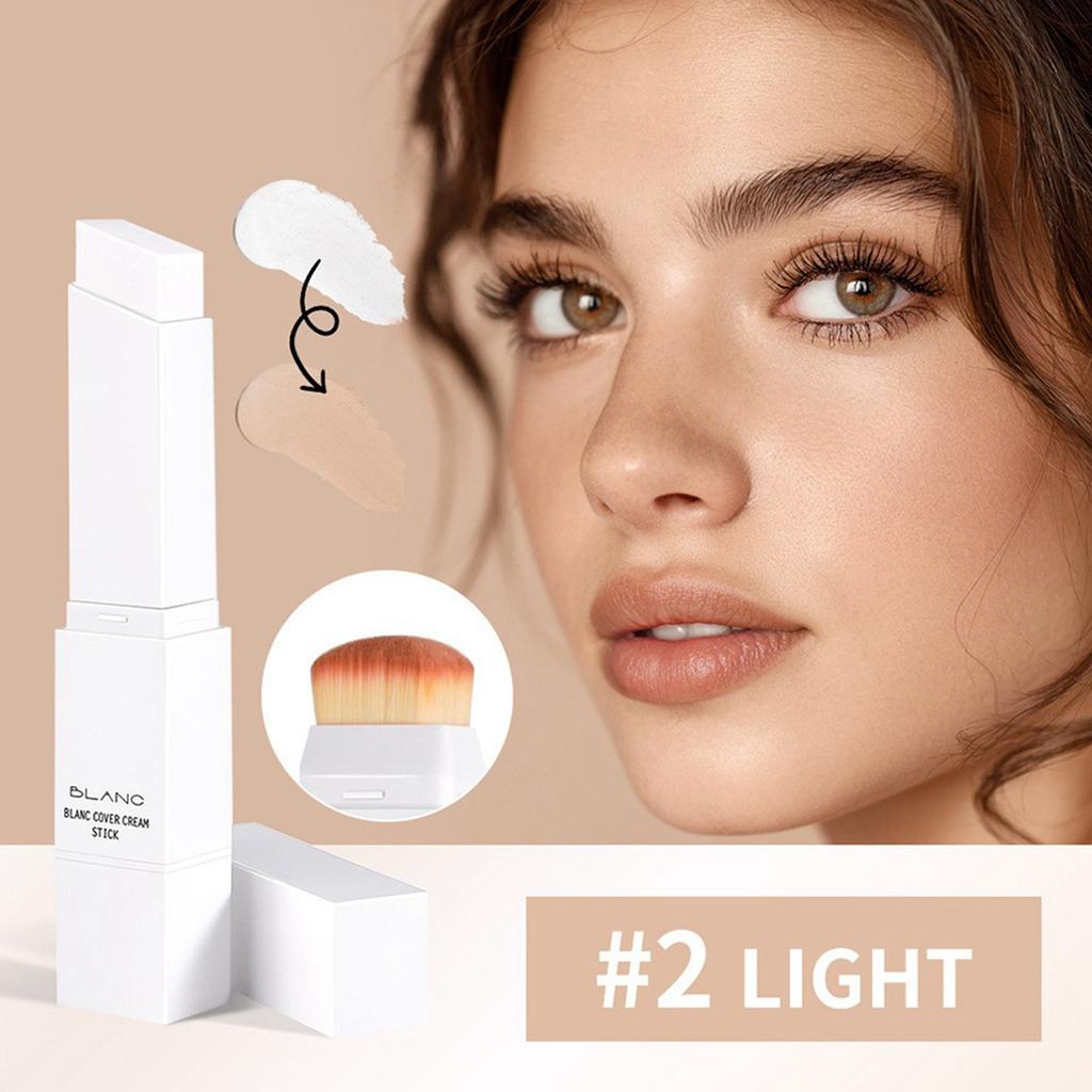 Color-changing Makeup Stick, Skin-matching Cream, Medium To High Concealer, Hydrating Makeup Effect, Double Head With Detachable Brush Head.