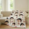 Cartoon C-Chibi Maruko-chan Blanket Warm Soft Suitable For Bedroom Sofa Bed Living Room Office Travel Camping Gifts