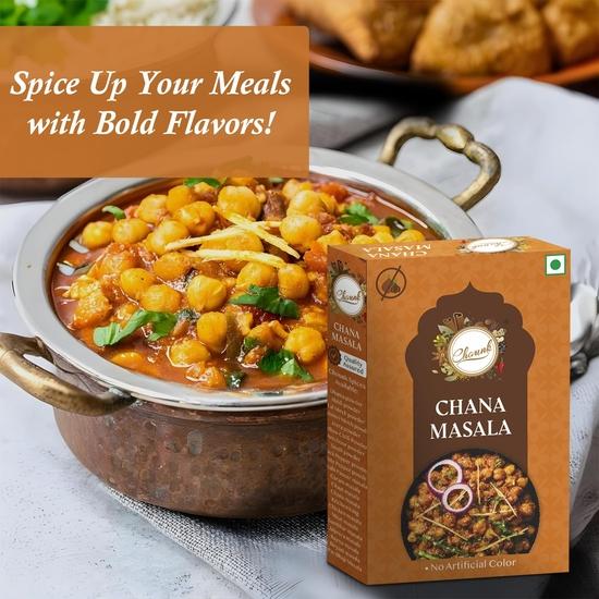 Chounk 100% Pure Punjabi Chana Masala Powder 500g No Onion No Garlic Blended Spice Mix Ready To Cook Powder Masala || No Chemicals
