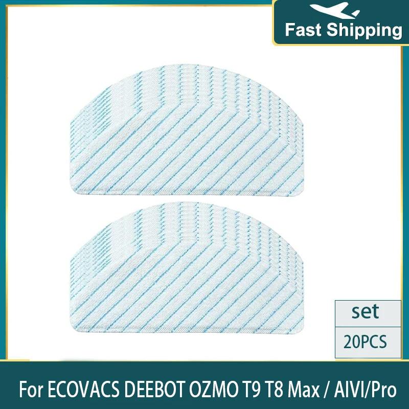 For ECOVACS Deebot T8 T9 Series  Accessories Washable Mop Disposible Mop Microfiber Mopping Pad  Replacement Parts