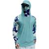 Men's Performance Fishing Raglan Hoodie - UPF 50+ UV Long Sleeve Sun-protective Shirt With Mesh Visor