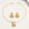 2-Piece Elegant Necklace & Stud Earrings Set for Women, New Arrival Luxury Jewelry, Stylish High-End Accessory & Perfect Gift