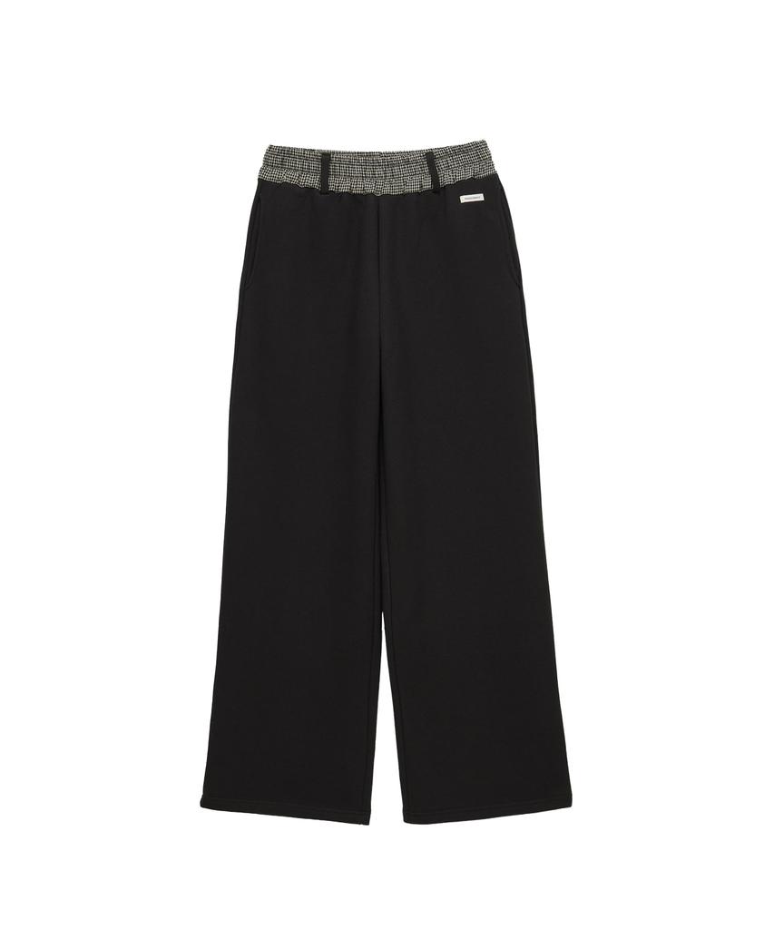 PANDORAFIT Check Banding Pants (Black)