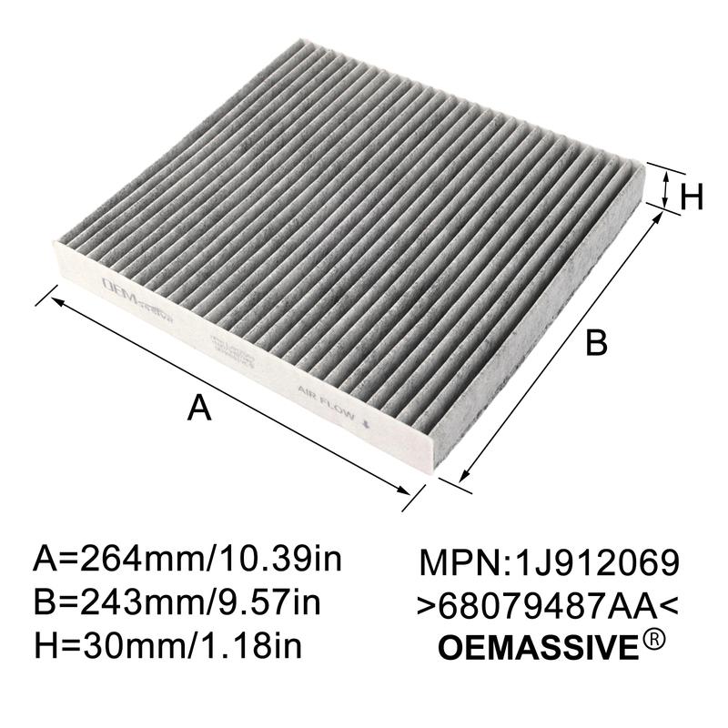Cabin Air Filter 68079487AA 71778532 50290397 For Dodge Durango Jeep Grand Cherokee IV WK 2011 2012 2013 2014 2015 - 2024 2025