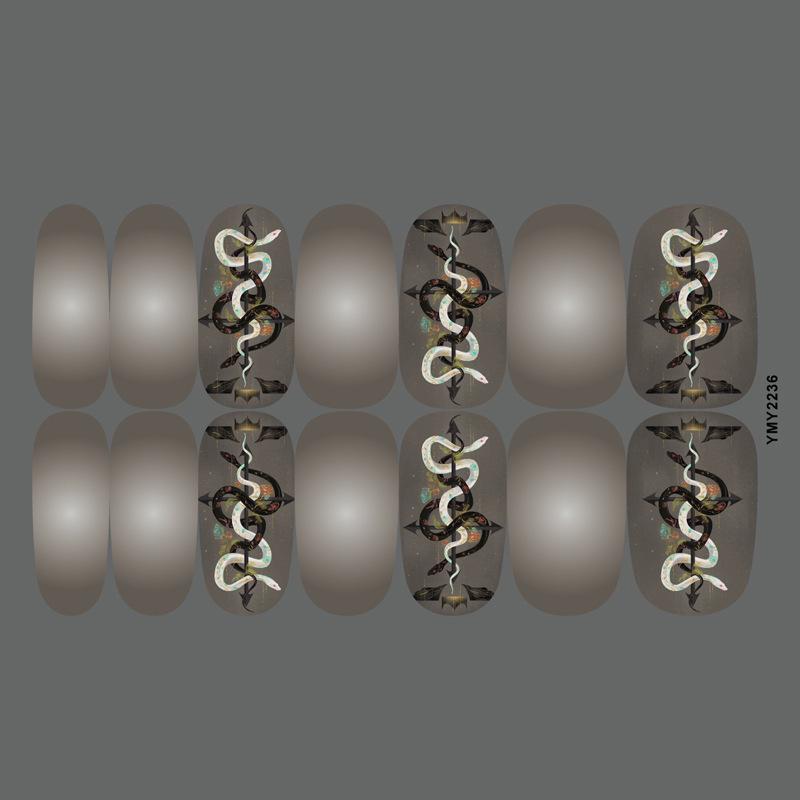 

Japanese Dark Python Nail Art Stickers - Full Set YMY2230-2245