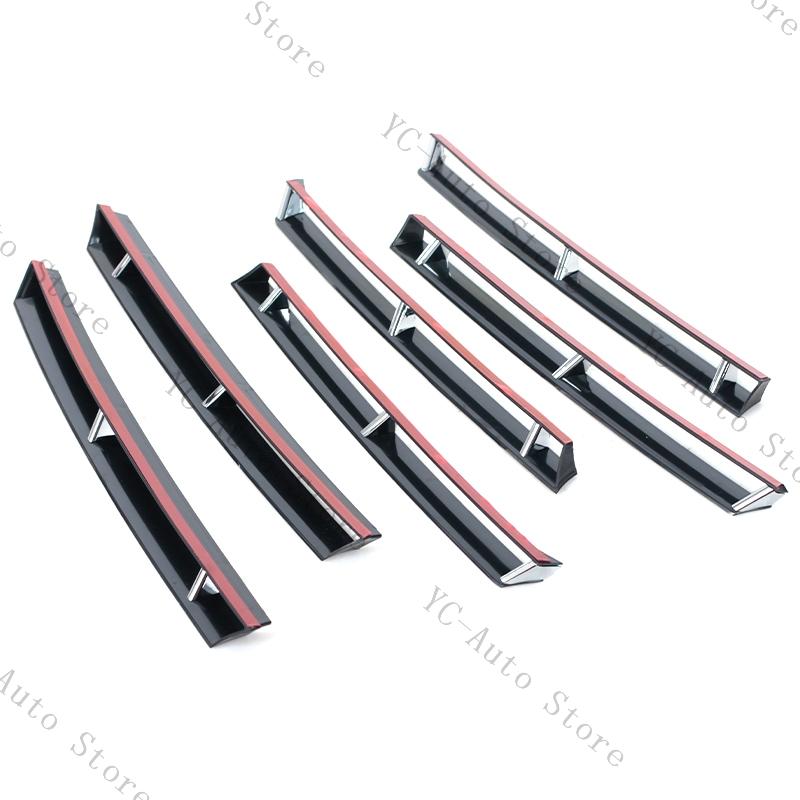 For VW Passat B8 2015- Variant Front Grille Chrome Plated Chrome Plated Bright Strip On She Front Grille Car Accessories 6pcs