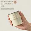 Anti-scalding Cute Tumbler Fall Prevention Stepped Coffee Cup Scratch Proof Small Metal Cup  Adult