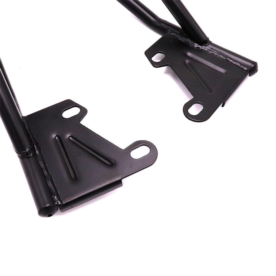 Black Motorcycle Rear Shelf Refitted Box Tail Fin Luggage Rack Strong Structure