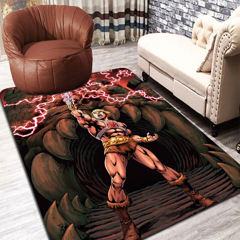 He-Man Battle Scene Rug Floor Mat for Living Room or Bedroom Soft and Comfortable Carpet a Gift for Birthday and Holiday.SFF0917196