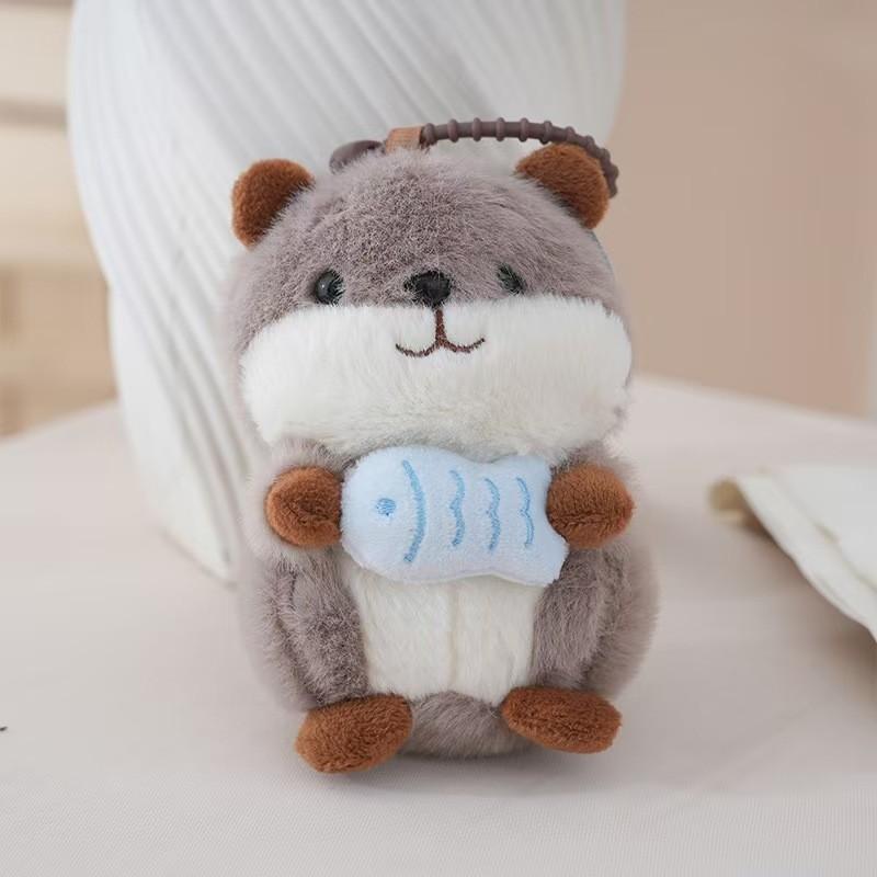 Cute Mouse Plush Keychain With Pp Cotton Filling For Bag Decor And Gift